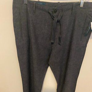 Men's Perry Ellis Linen Pants. 36 waist, 29 Inseam. Charcoal color.